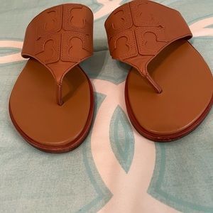 Tan Tory Burch Sandals